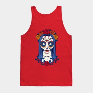 Rose skull Tank Top